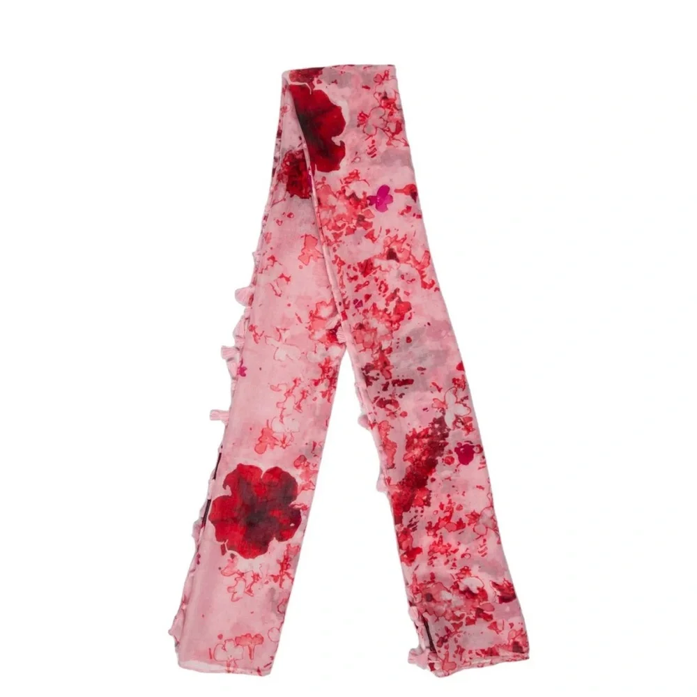 🌺Beautiful‎ Pink Scarf w/ Pink Tassels by Peter Som🌺
